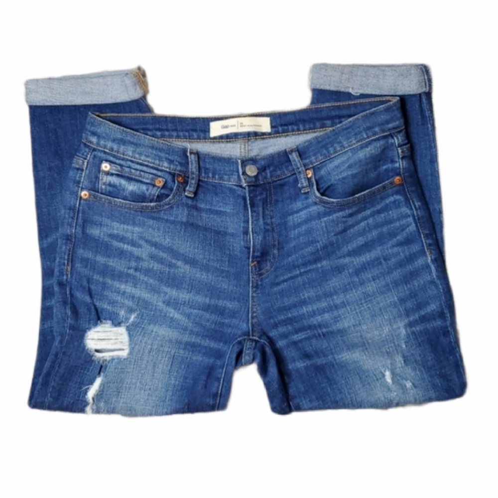 Gap best girlfriend cropped jeans 28